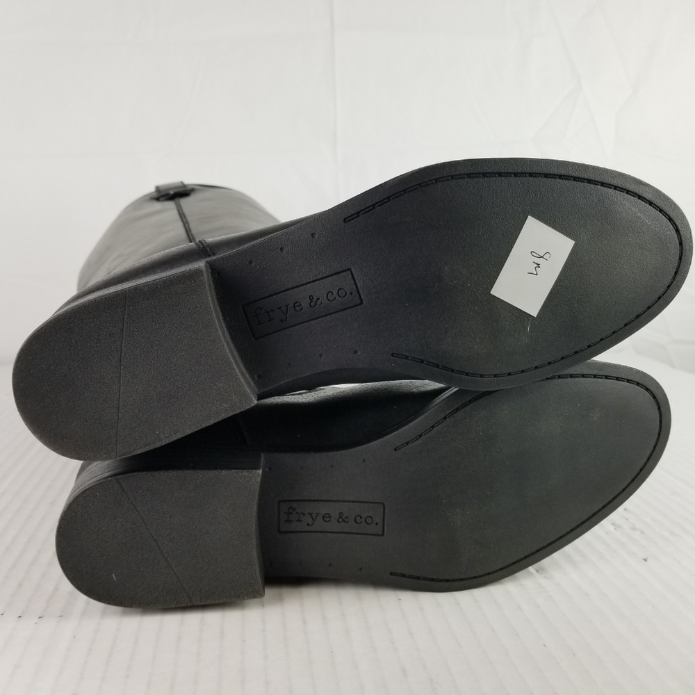 NIB Frye Sz 8 Black Leather Tall Boots $160 - Picture 6 of 8